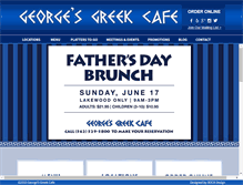 Tablet Screenshot of georgesgreekcafe.com